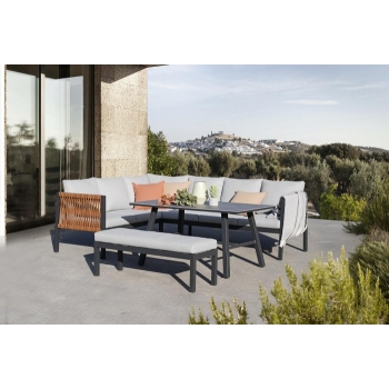 TEXAS set de mobilier de grădină cu colțar mare